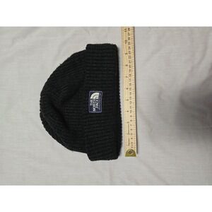 The North Face Hat Beanie Black Knit Patch Logo Mens Warm Winter Outdoor Cap